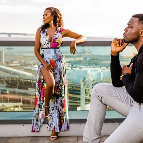 Bebe Split-Front Dress - 6 - Picture 7 of 13